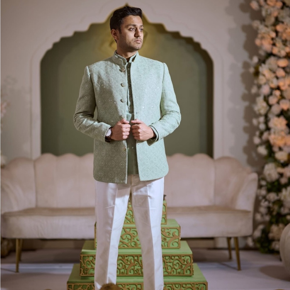 Elegant Green Men's Blazer